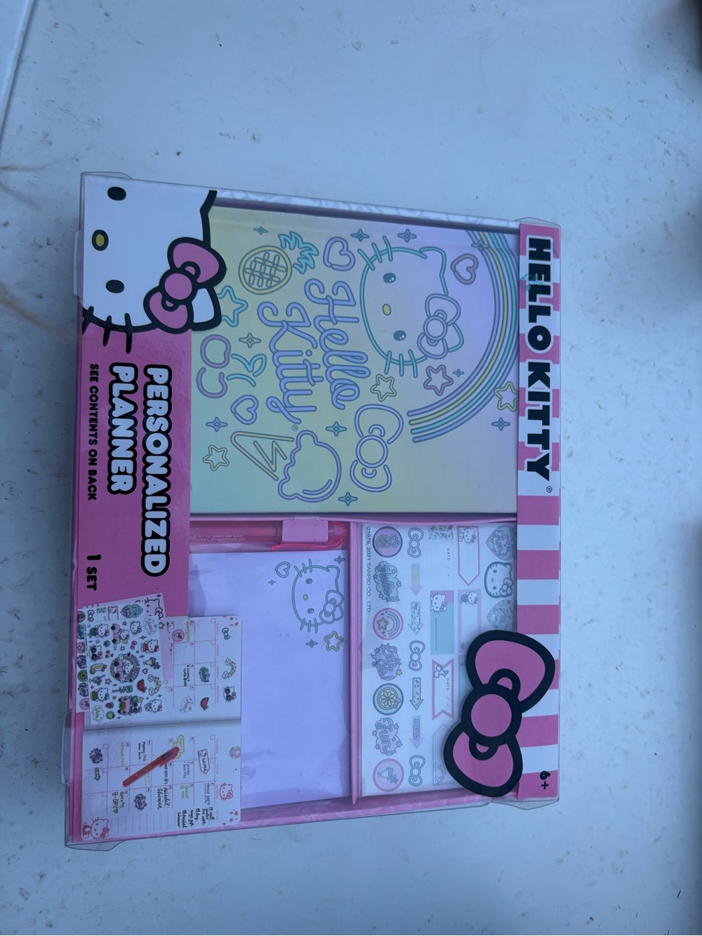 Hello Kitty Pink & White Personalized Planner Set